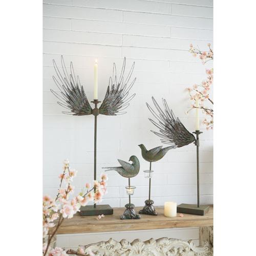 BIRD TEA LIGHT CANDLE HOLDER - 235x114x356