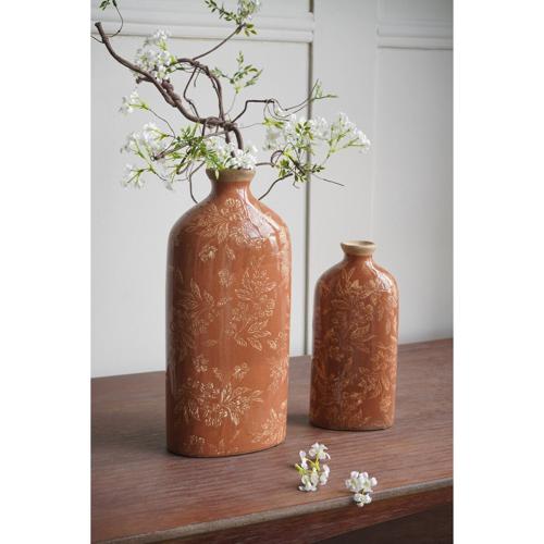 TAN CERAMIC VASE - SMALL