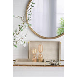 AMBER SHIMMER HOURGLASS WITH WHITE SAND - SMALL