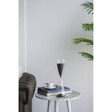 TRIANGULAR HOUR GLASS WITH BLACK SAND