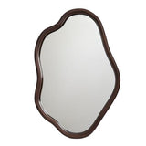 WALNUT ABSTRACT MIRROR - 1200x800x40