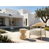 OUTDOOR ICE BUCKET SIDE TABLE - SAND