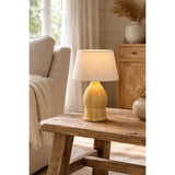 BAMBOO & LINEN TABLE LAMP - NATURAL - 240x400