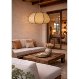 BAMBOO & LINEN PENDANT - NATURAL