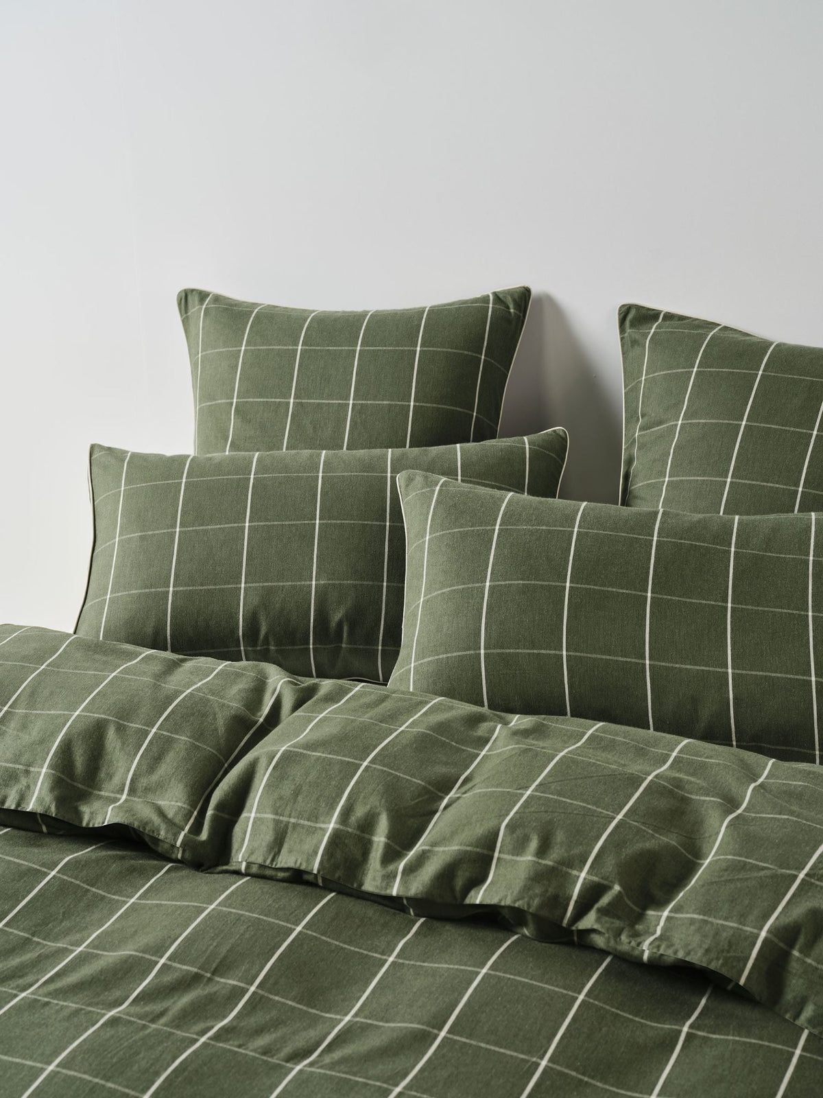 Quilt Cover Set - Atrium Forest Linen House - Queen Green