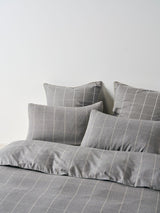 Quilt Cover Set - Atrium Shadow Linen House - Queen Grey