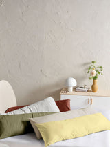 Pillowcase 500 Thread Count Cotton Sateen Augusta Green Gum - Body
