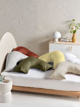 Pillowcase - 500 Thread Count Cotton Sateen Augusta Magnet - U-Shape