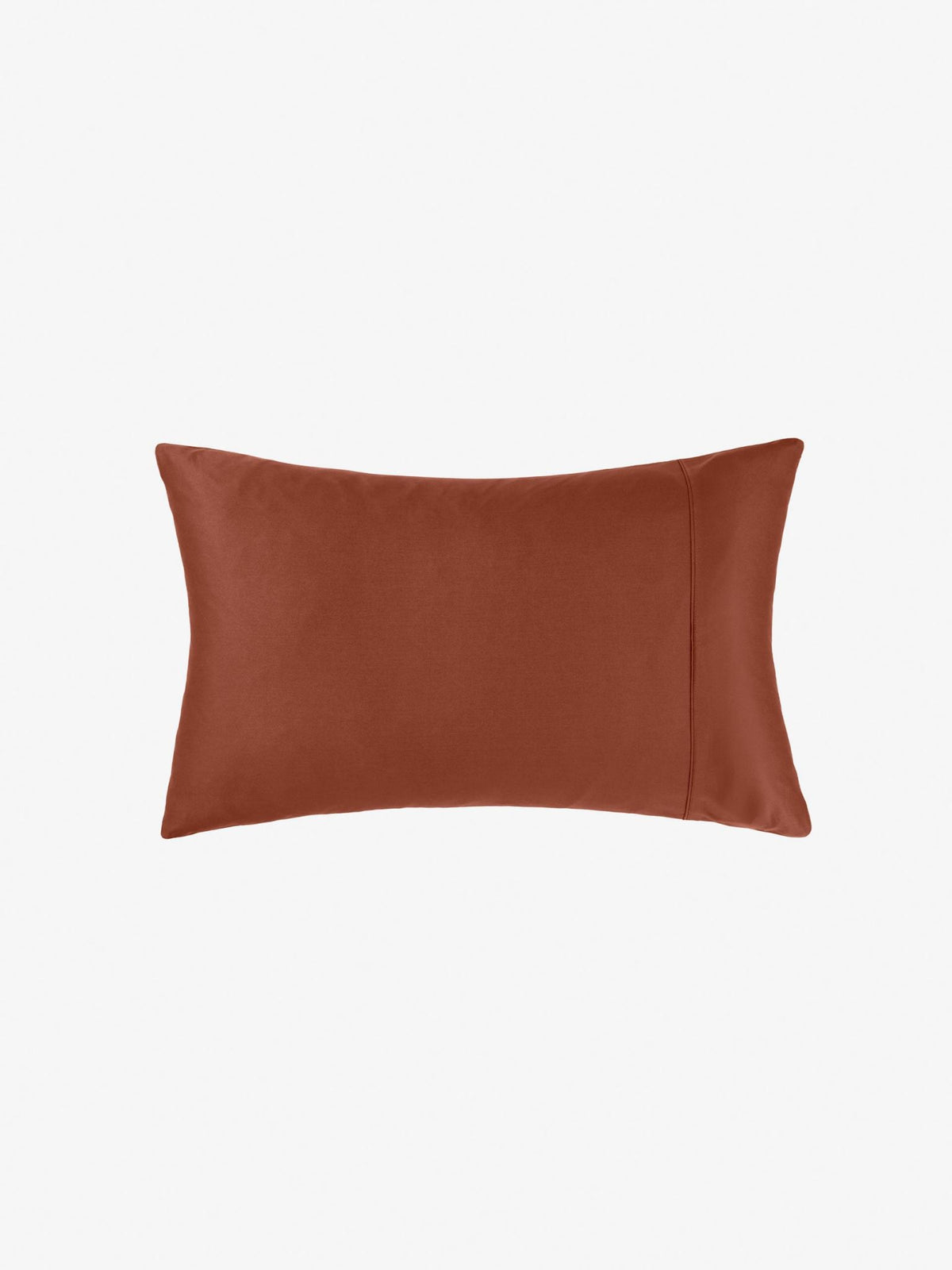 Pillowcase 500 Thread Count Cotton Sateen Augusta Brick - Standard