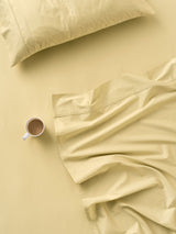 Sheet Set - 500 Thread Count Cotton Sateen Augusta Daffodil Linen House - King