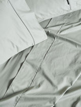 Sheet Set - 500 Thread Count Cotton Sateen Augusta Green Gum - Double