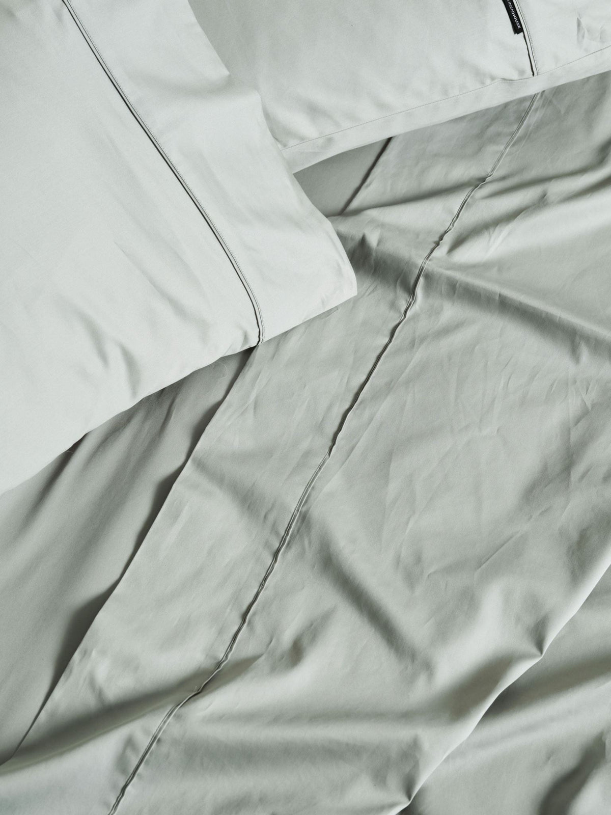 Sheet Set - 500 Thread Count Cotton Sateen Augusta Green Gum - Super King