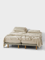 Sheet Set - 500 Thread Count Cotton Sateen Augusta Natural - Split King