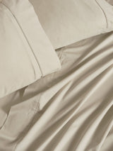 Sheet Set - 500 Thread Count Cotton Sateen Augusta Natural - King Single