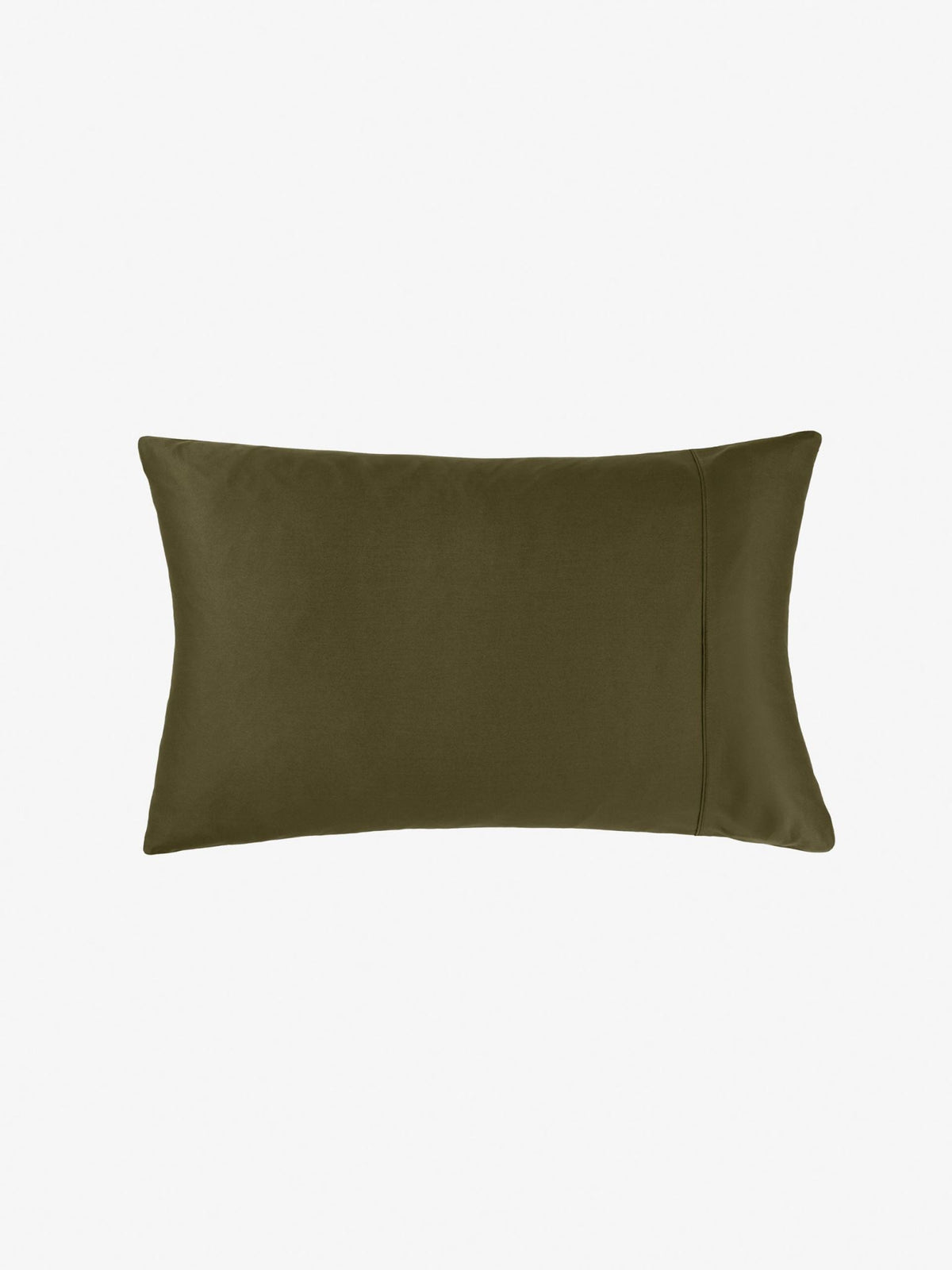 Pillowcase - 500 Thread Count Cotton Sateen Augusta Olive Linen House - King
