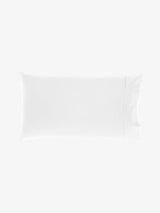 Pillowcase - 500 Thread Count Cotton Sateen Augusta White Linen House - King