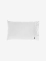 Pillowcase 500 Thread Count Cotton Sateen Augusta White - Standard