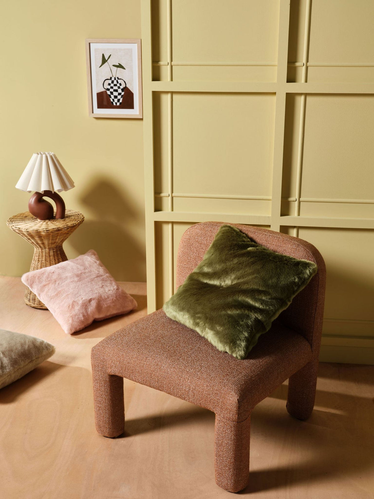 Cushion - Selma Moss 50X50cm Linen House - 50cm x 50cm Green