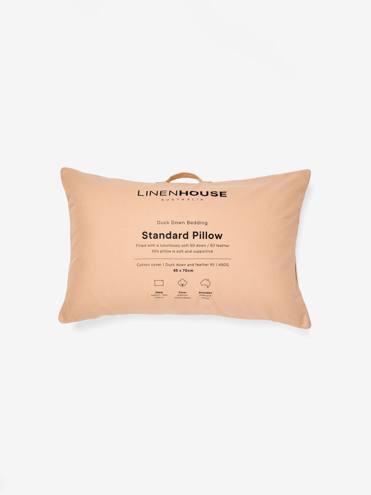 Duck Down Pillow - 50/50 600 GSM Linen House