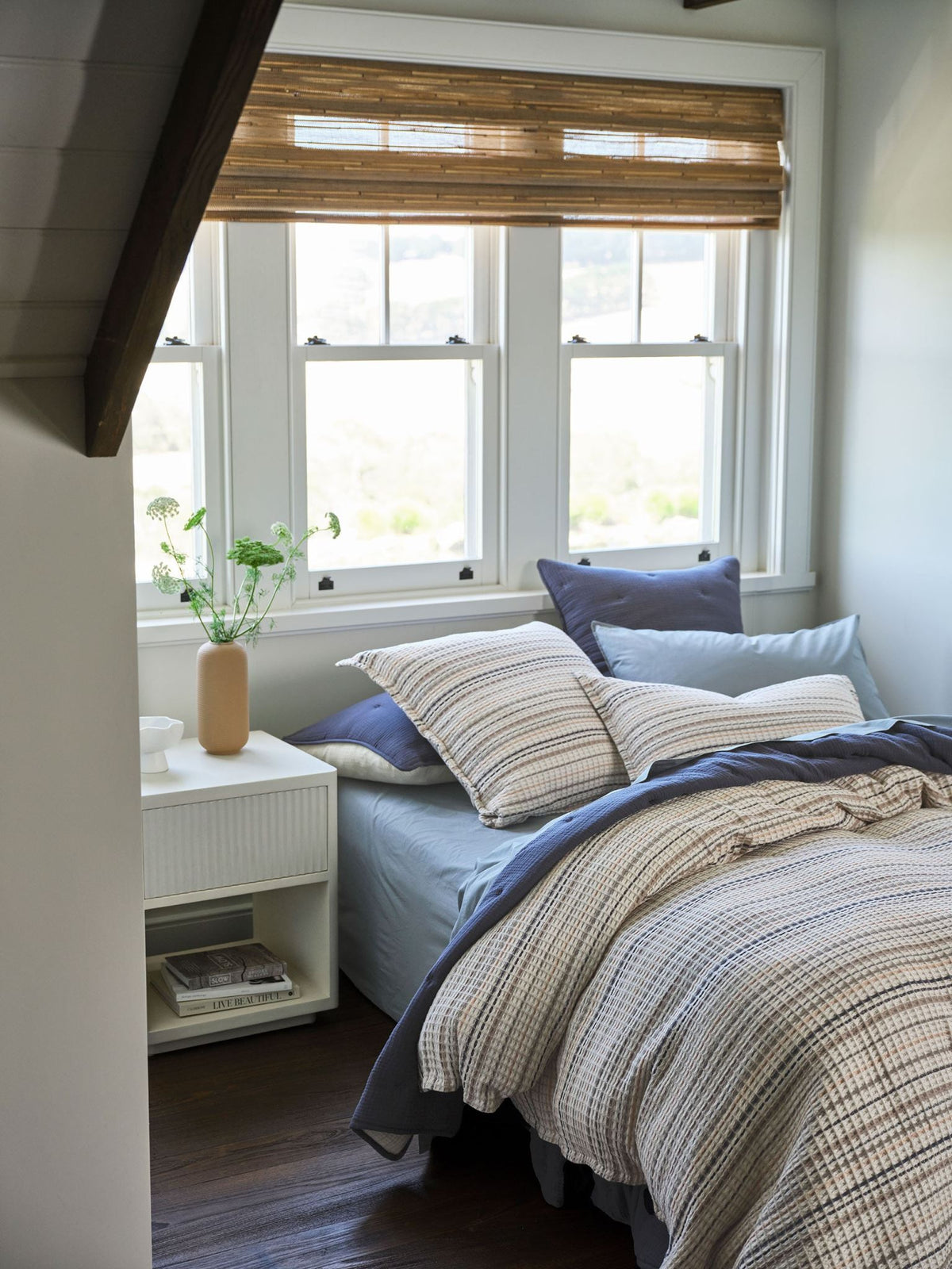 Quilt Cover Set - Dana Mushroom Linen House - Queen Natural