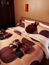 Quilt Cover Set - Pluto Clay Linen House - Super King Orange