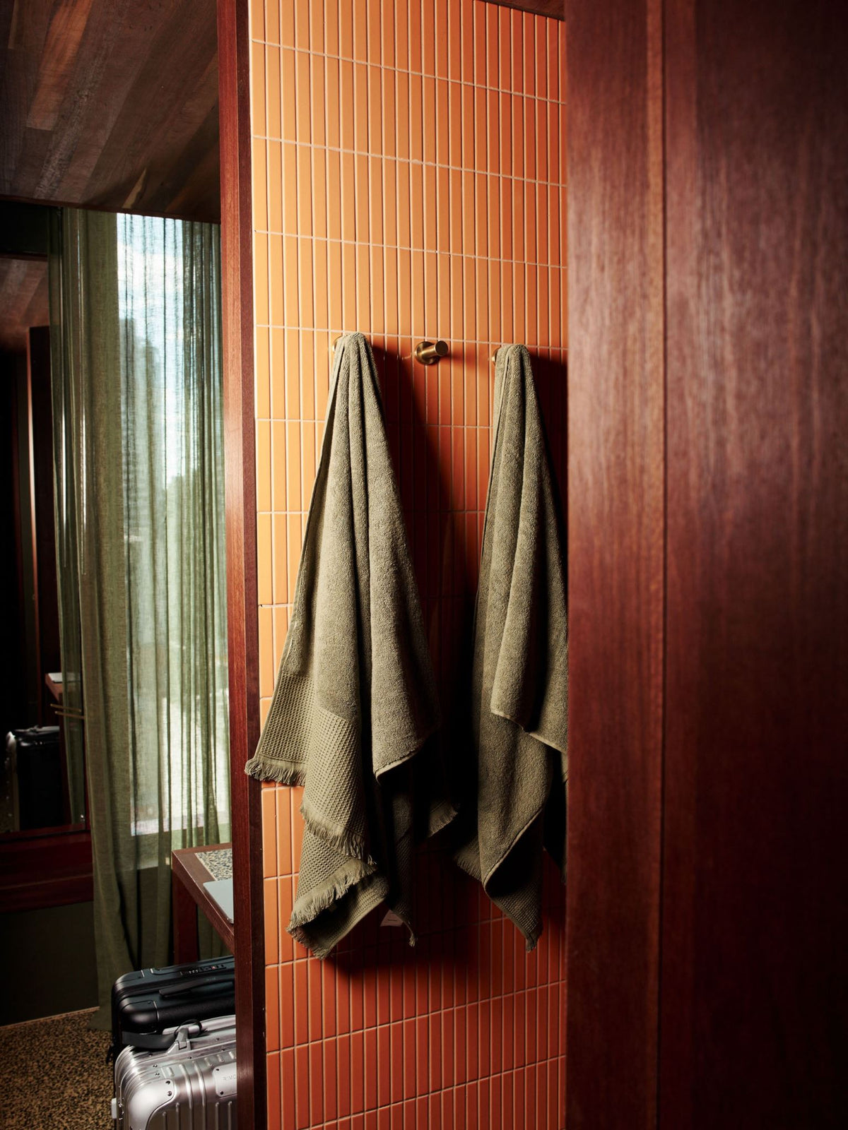 Bath Mat - Eden Moss Linen House - 60cm x 80cm Green