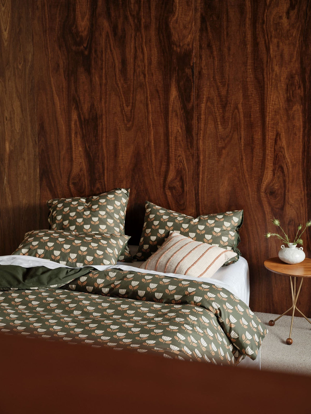 Quilt Cover Set - Annika Linen House - Super King Green