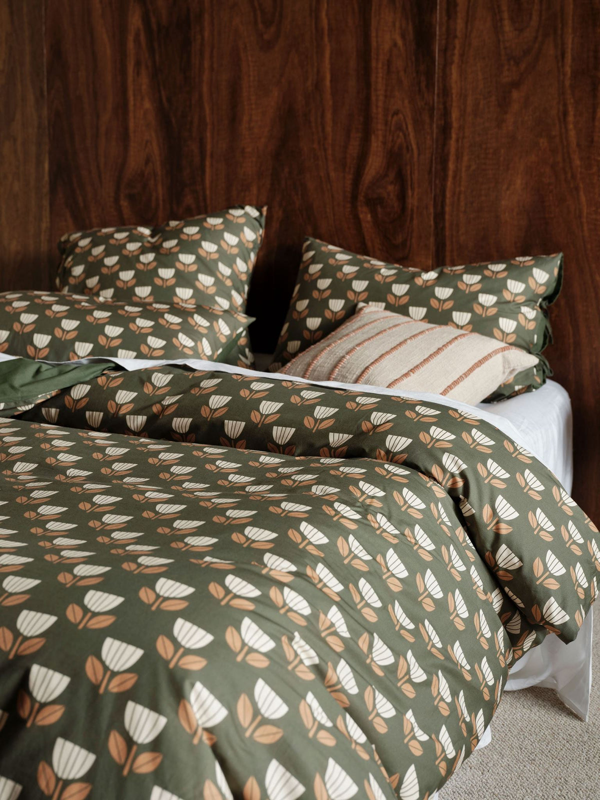 Quilt Cover Set - Annika Linen House - King Green