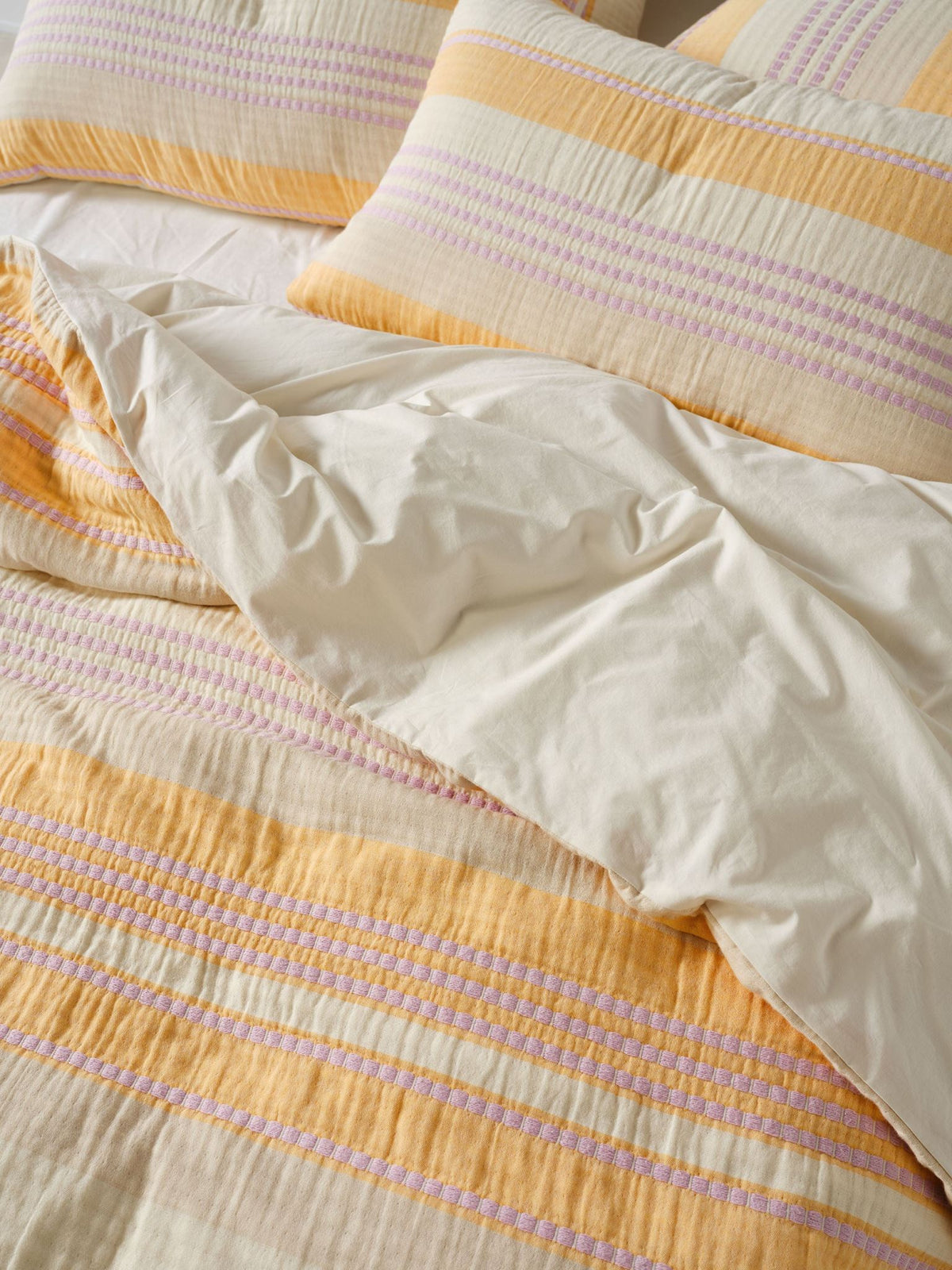Quilt Cover Set - Campbell Linen House - King Orange