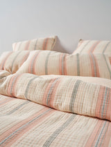 Quilt Cover Set - Coolum Papaya Linen House - Queen Orange