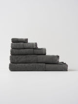 Bath Sheet - Eden Charcoal Linen House - 82cm x 170cm Dark Grey