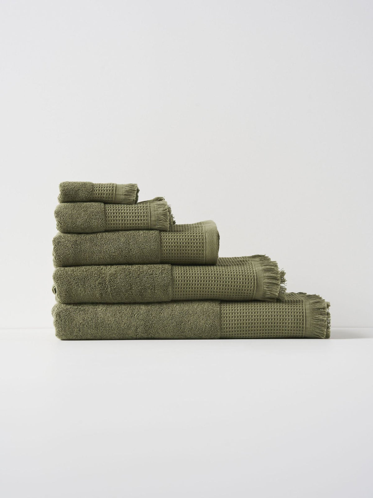 Bath Towel - Eden Moss Linen House - 69cm x 139cm Green