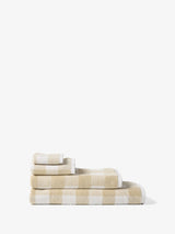 Bath Towel - Flinders Check Beige Linen House - 69cm x 139cm Natural