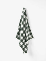 Bath Sheet - Flinders Check Pine Linen House - 80cm x 174cm Dark Green