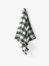 Bath Sheet - Flinders Check Pine Linen House - 80cm x 174cm Dark Green