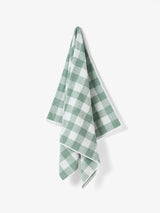 Bath Sheet - Flinders Check Saltwater Linen House - 80cm x 174cm Green