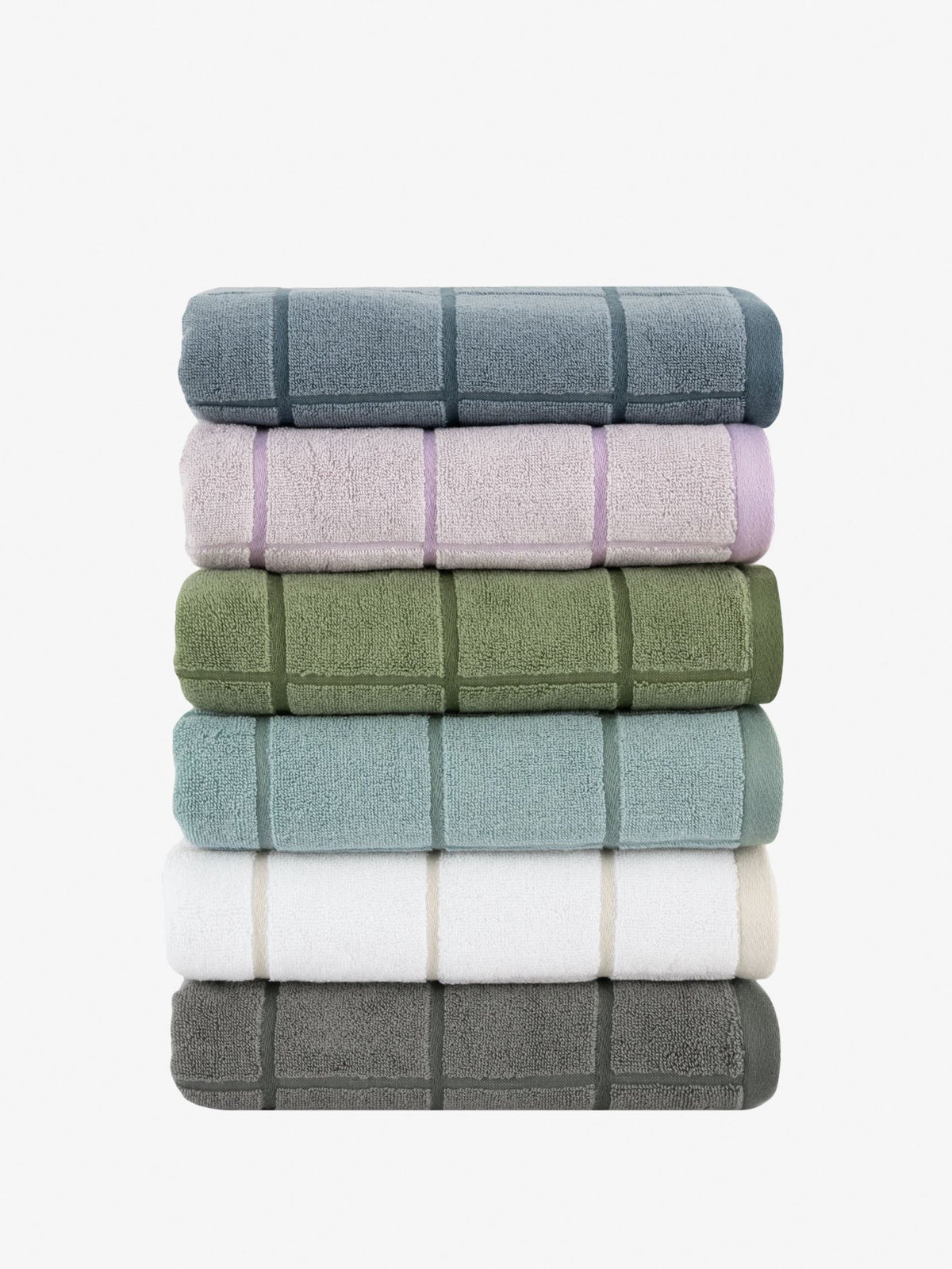 Hand Towel - Geneva Ocean Linen House - 74cm x 168cm Green