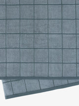 Bath Towel - Geneva Bluesteel Linen House - 45cm x 65cm Blue