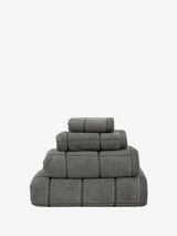 Bath Towel - Geneva Linen House - 45cm x 65cm Charcoal