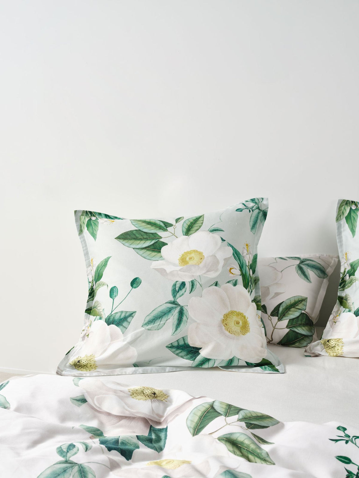 European Pillowcase - Loretta Linen House - 65cm x 65cm Green