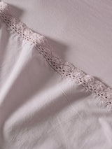 Sheet Set - 250 Thread Count Washed Organic Cotton Marion Lavender - King Purple