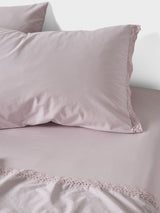 Sheet Set - 250 Thread Count Washed Organic Cotton Marion Lavender - King Purple