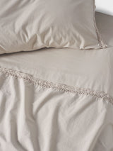 Sheet Set - 250 Thread Count Washed Organic Cotton Marion - Double Natural