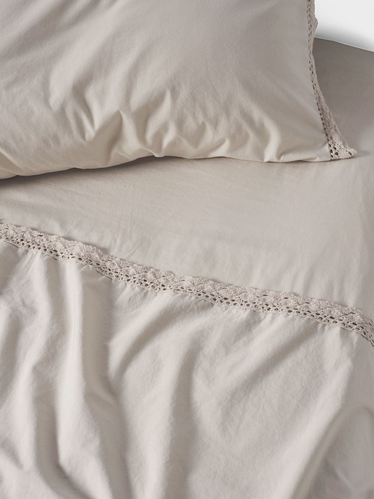 Sheet Set - 250 Thread Count Washed Organic Cotton Marion - King Natural