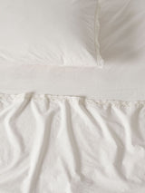 Sheet Set - 250 Thread Count Washed Organic Cotton Marion Vanilla - Double White