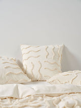 European Pillowcase - Metung Latte Linen House - 65cm x 65cm Natural