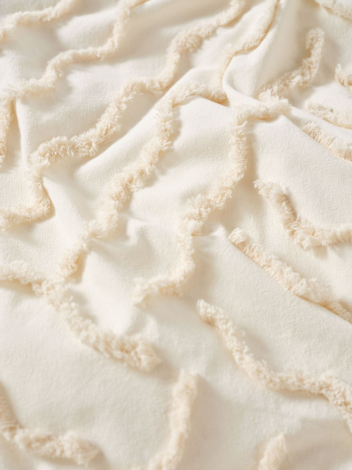 Quilt Cover Set - Metung Latte Linen House - Super King Natural