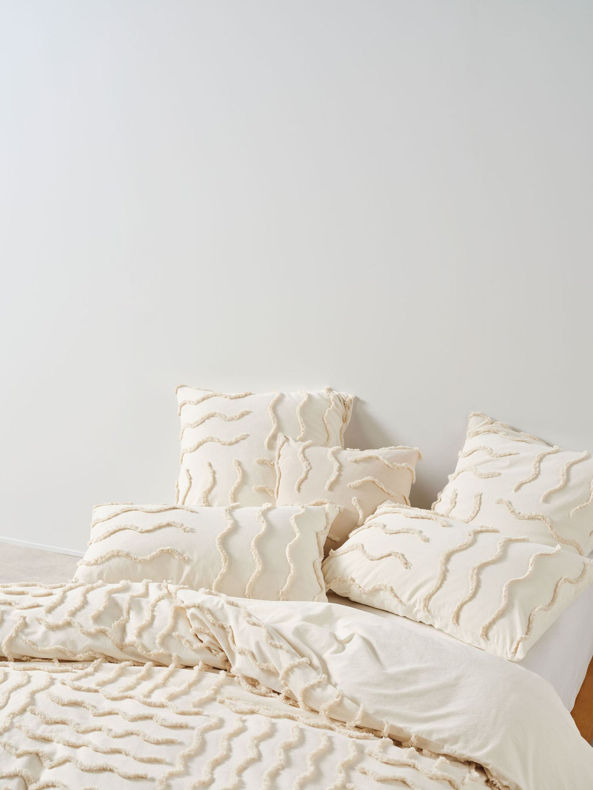 Quilt Cover Set - Metung Latte Linen House - King Natural