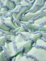 Quilt Cover Set - Metung Mint Linen House - Double Green