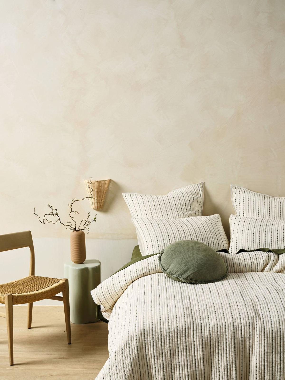 Quilt Cover Set - Millbrooke Linen House - Queen Natural